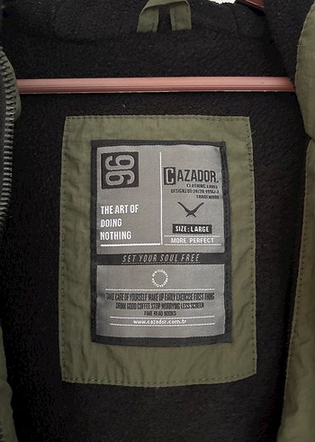 Erkek Haki Kapüşonlu Fermuarlı mont - Görsel 3