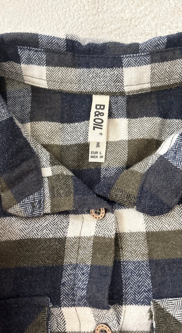 Ekose Desenli Uzun Kollu Oduncu Kadın Gömlek - Görsel 4