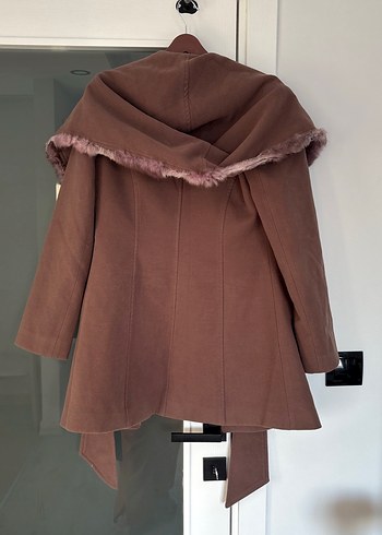 Vizon renk Kürklü Kaban - Görsel 4