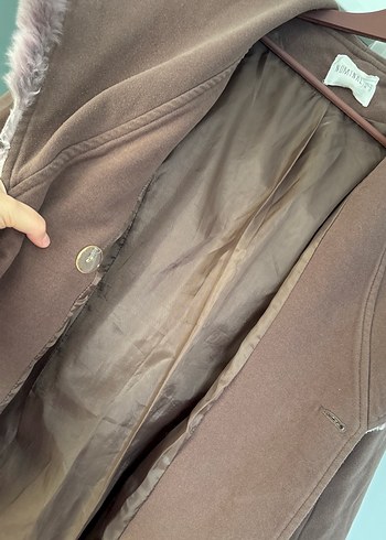 Vizon renk Kürklü Kaban - Görsel 7