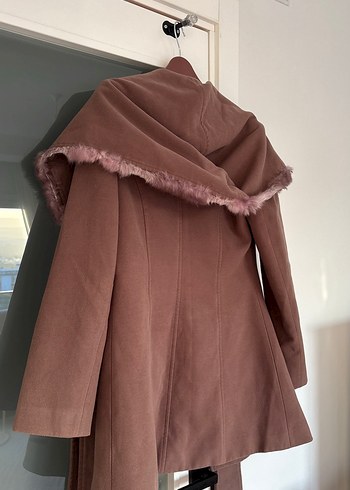 Vizon renk Kürklü Kaban - Görsel 5