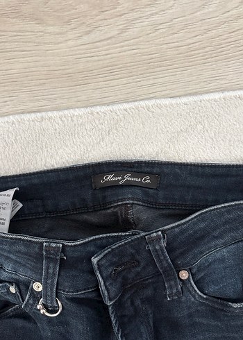 Kadın detaylı Lacivert Denim Jean - Görsel 4