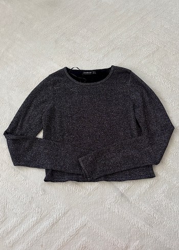 Simli Uzun Kollu Kadın bluz - Görsel 3