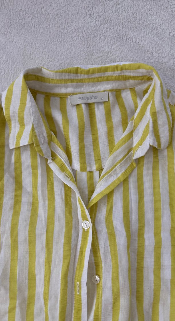 Sarı Çizgili Gömlek - Görsel 2