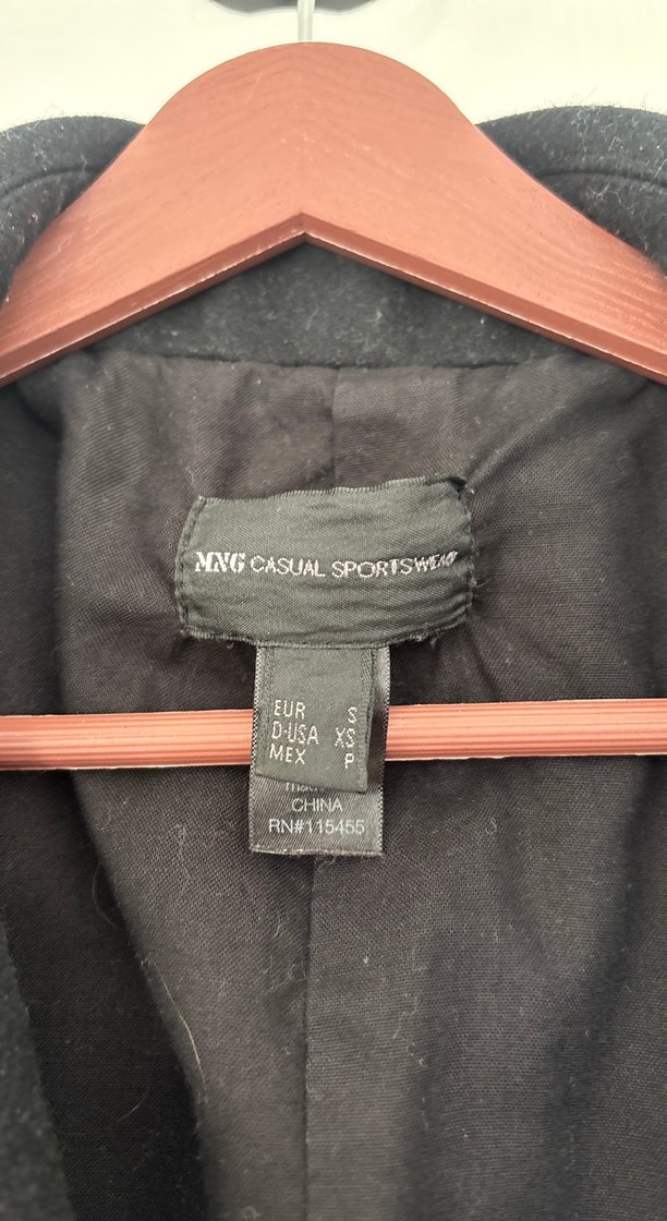 Siyah Fermuarlı Kemerli Kaban - Görsel 2