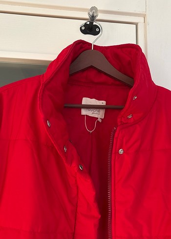 Kırmızı Kadın Mont - Görsel 2