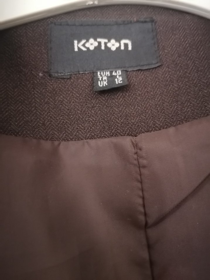 Kahverengi blazer ceket - Görsel 3