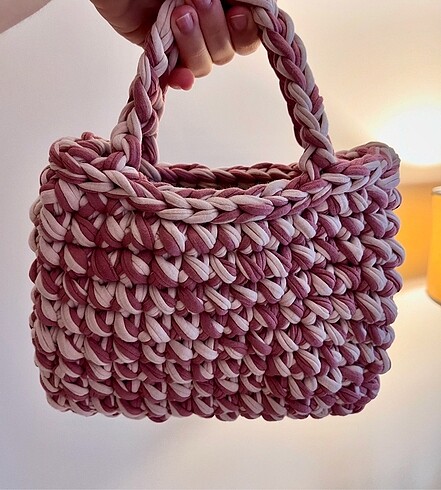 Lara Pink Trend Crochet Bag