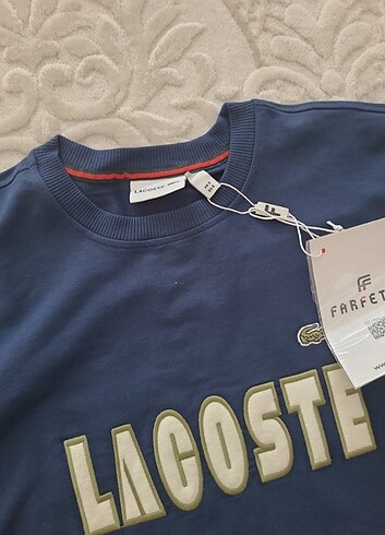 Lacoste sweatshirt S beden yeni etiketli 