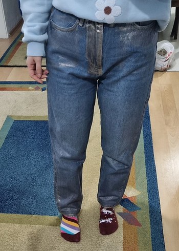 gold detaylı kot - Görsel 4