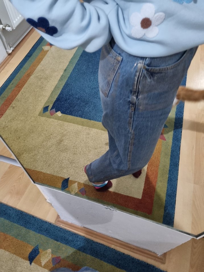 gold detaylı kot - Görsel 2