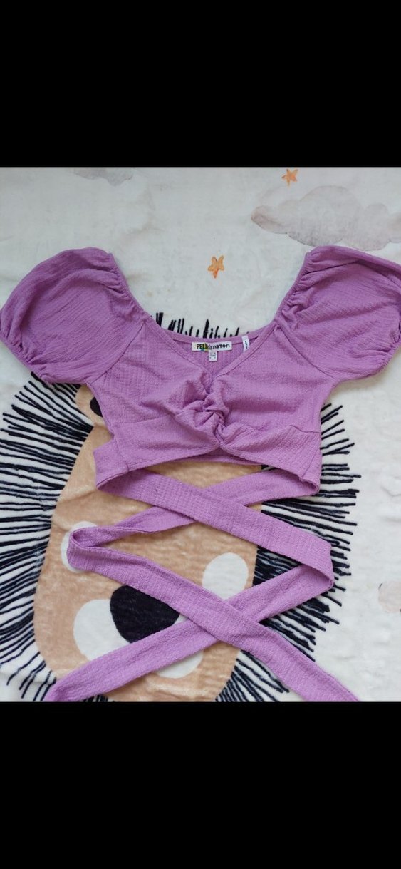 bağlamalı mini üst - Görsel 2