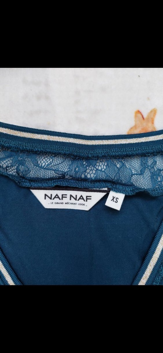 Dantel Detayl Kısa Kollu Bluz - Görsel 2