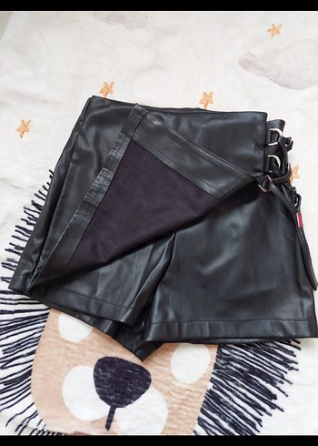 deri şort etek - Görsel 5