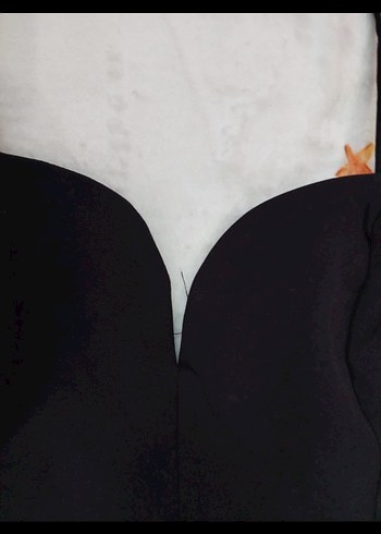 İnce Askılı Siyah Midi Elbise - Görsel 4