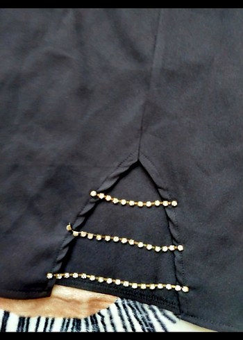 İnce Askılı Siyah Midi Elbise - Görsel 3