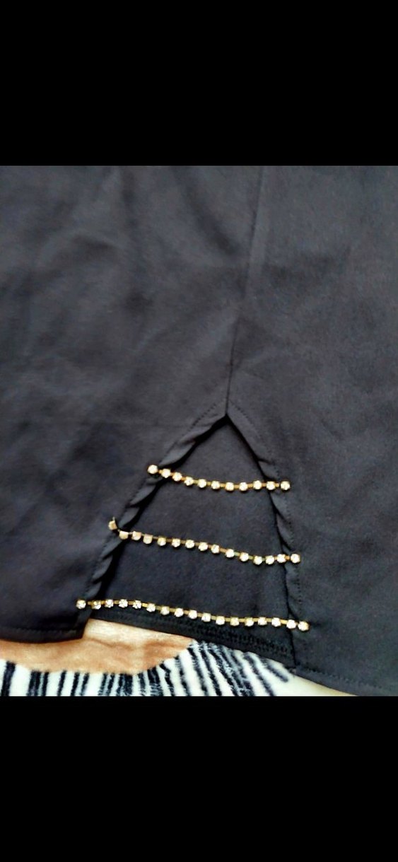 İnce Askılı Siyah Midi Elbise - Görsel 3