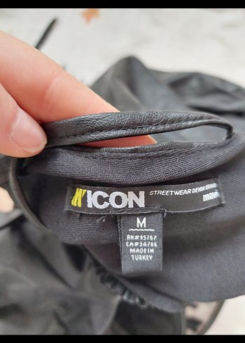 sırtı bağcık dekolteli mini deri - Görsel 4