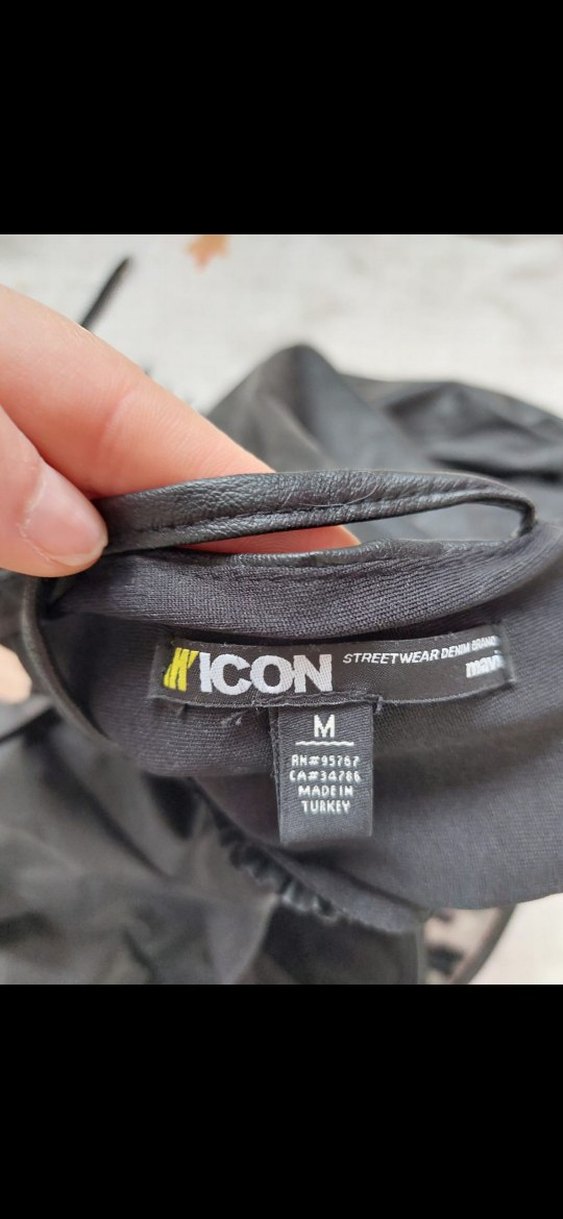 sırtı bağcık dekolteli mini deri - Görsel 4