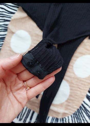 çıtçıtlı bluz dekolteli - Görsel 5