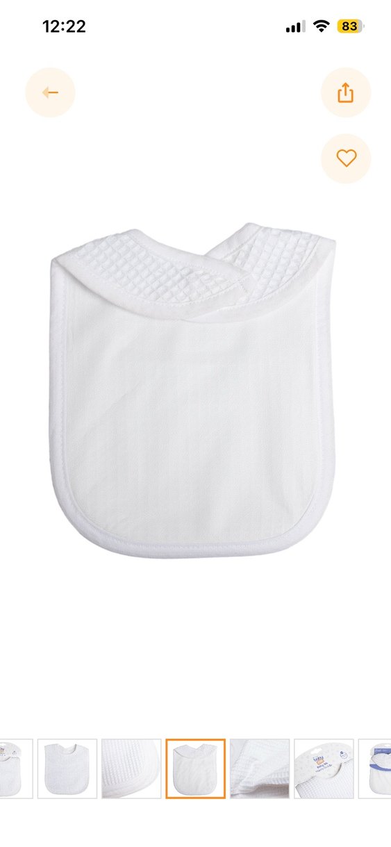 Beyaz Bebek Önlüğü Seti - Görsel 3
