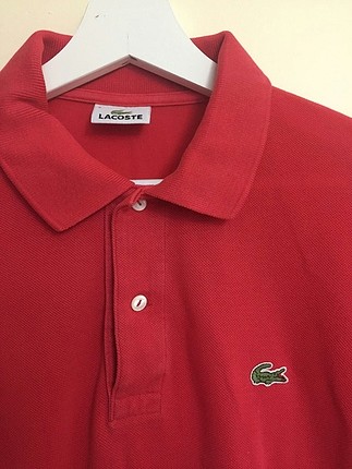 Lacoste LACOSTE KIRMIZI KISA KOLLU T-SHİRT