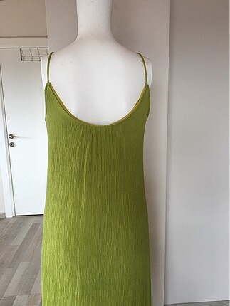m Beden yeşil Renk Askılı Vintage elbise