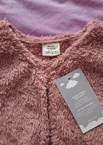 Kız Çocuk peluş yelek - Görsel 2