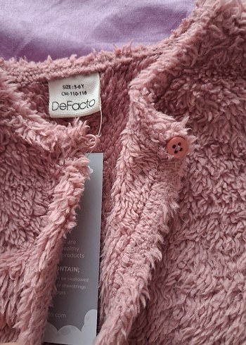 Kız Çocuk peluş yelek - Görsel 3