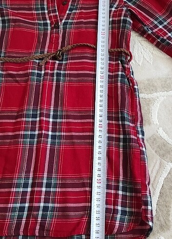 5 Yaş Beden kırmızı Renk H&M gömlek elbise 