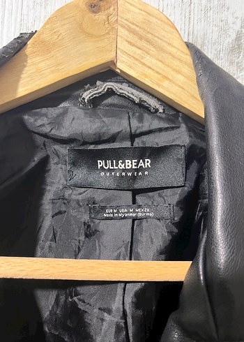 Siyah Deri Biker Ceket, Tokalı, Sıkı Kesim - Görsel 3