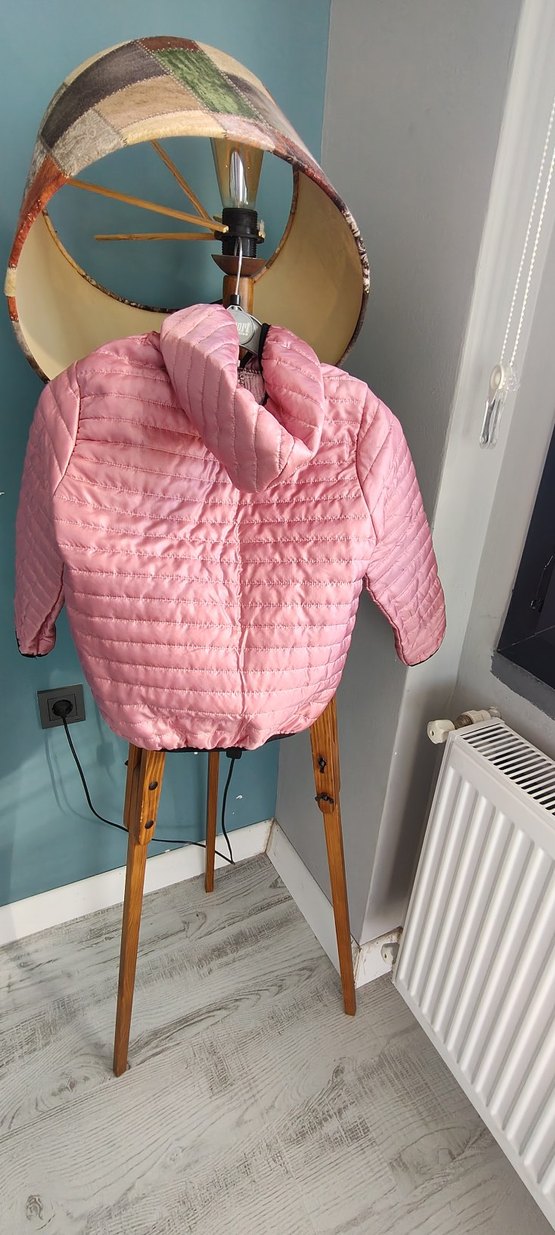 Kız Çocuk Pembe Fermuarlı Mont - Görsel 4