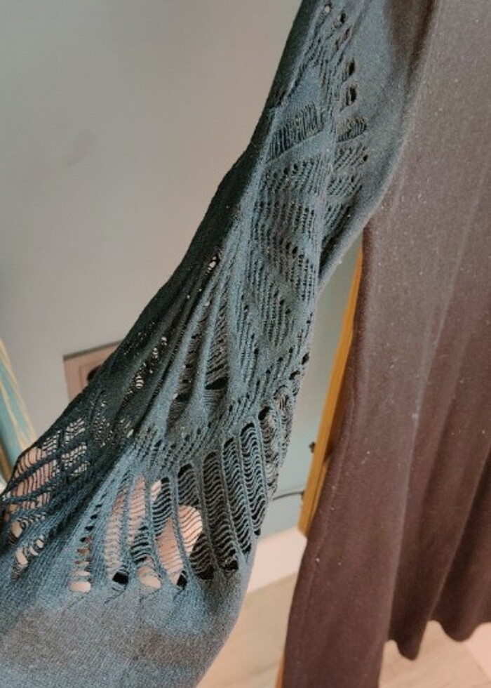 Koton dantel detaylı triko elbise  - Görsel 2