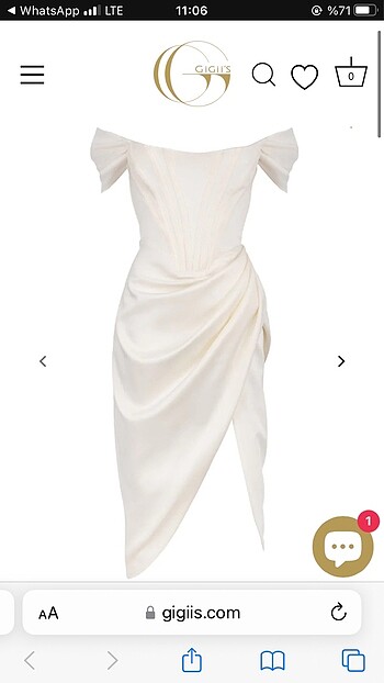 Beyaz bride / gelin mini elbise