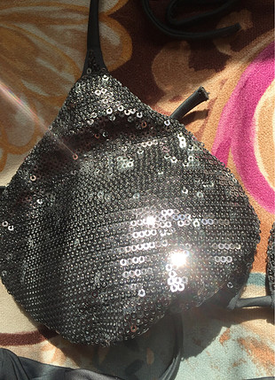 Calzedonia Gri pulpayetli bikini hiç kullanmadım