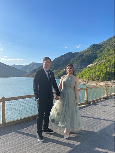 Diğer Su yeşili nişan elbise