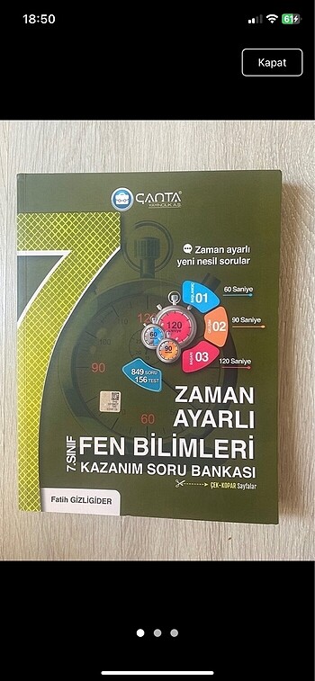  Beden 7.sınıf 3 adet test kitabı