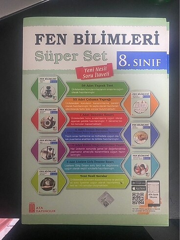 Ata yayincilik 8.sinif fen Bilimleri süper set