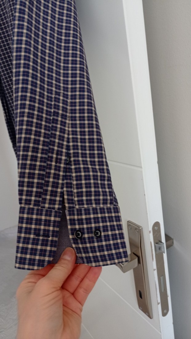 Alexander gardi Uzun Kollu Kareli Erkek Gömlek - Görsel 5