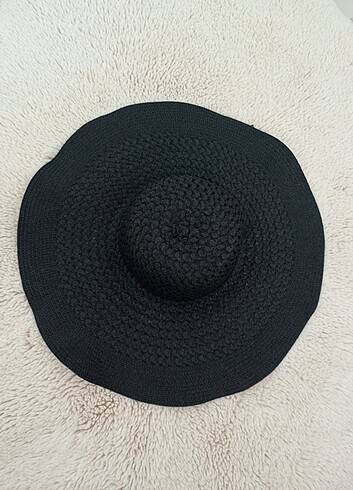  Beden siyah Renk Koton hasır şapka 