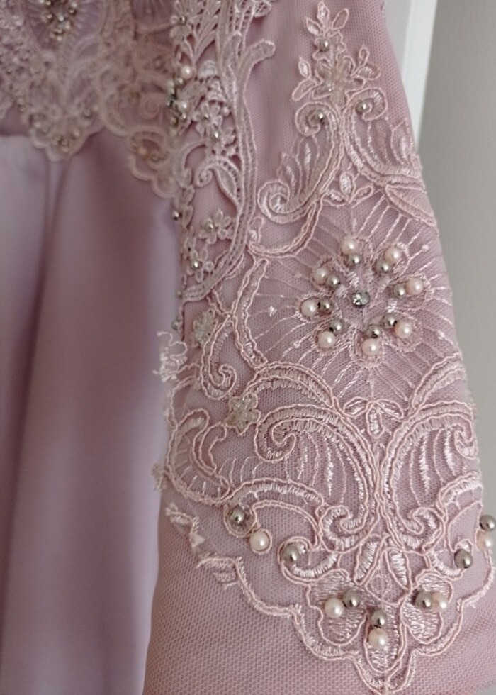 Abiye tesettür elbise - Görsel 4