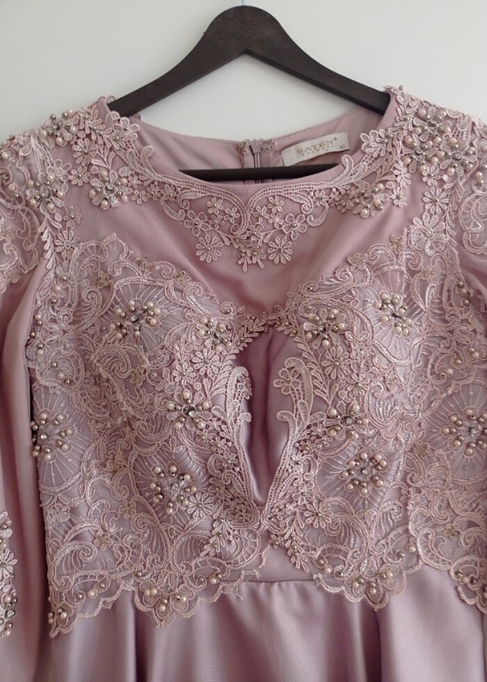 Abiye tesettür elbise - Görsel 2