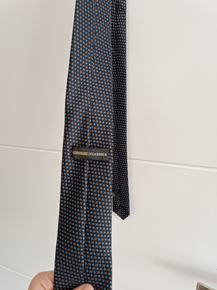 Klasik Desenli Erkek Kravat - Görsel 4