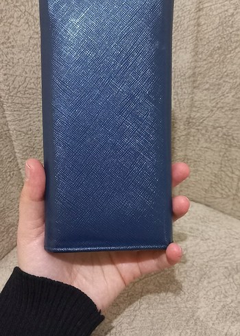 Mavi Deri Fermuarlı Kadın Cüzdanı - Görsel 13