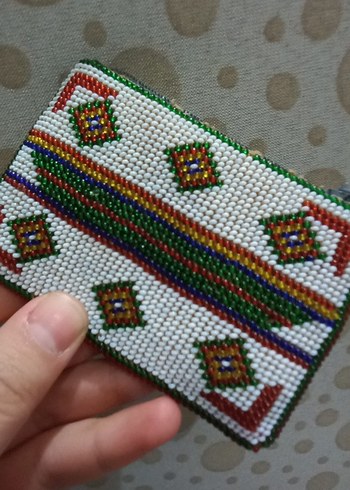 Boncuk İşlemeli Bohem Kadın Cüzdanı - Görsel 3