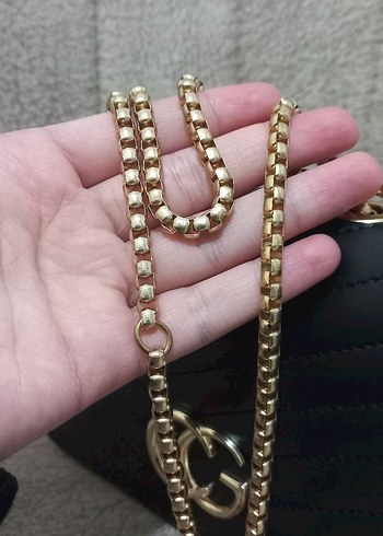 Zincir Detaylı Modern Klasik Deri Kadın Çanta - Görsel 6