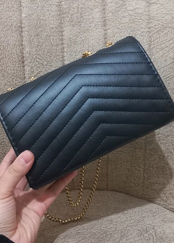 Zincir Detaylı Modern Klasik Deri Kadın Çanta - Görsel 8