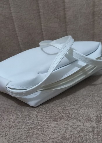 Beyaz omuz çantası - Görsel 6