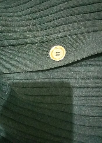 Düğmeli Siyah Hamile Hırka - Görsel 11