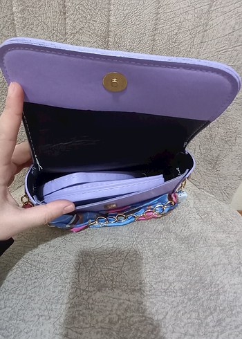 Mor Zincir Detaylı Kadın Çanta - Görsel 19